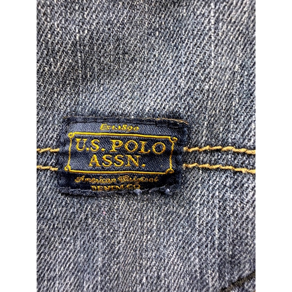 US Polo Assn Kids Boys Size 12 Slim Straight Jeans Blue Denim Embroidered Vtg - Picture 10 of 12
